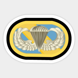 1st Special Forces Oval w Basic Wings Sticker